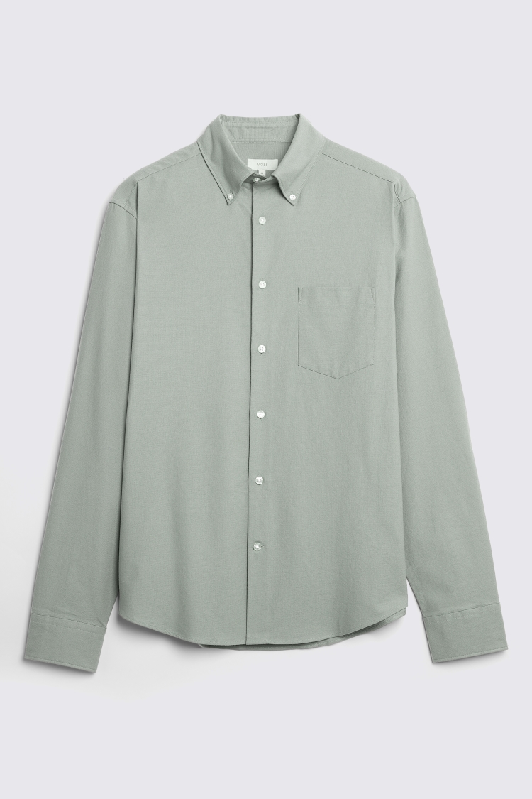 Sage Washed Oxford Shirt