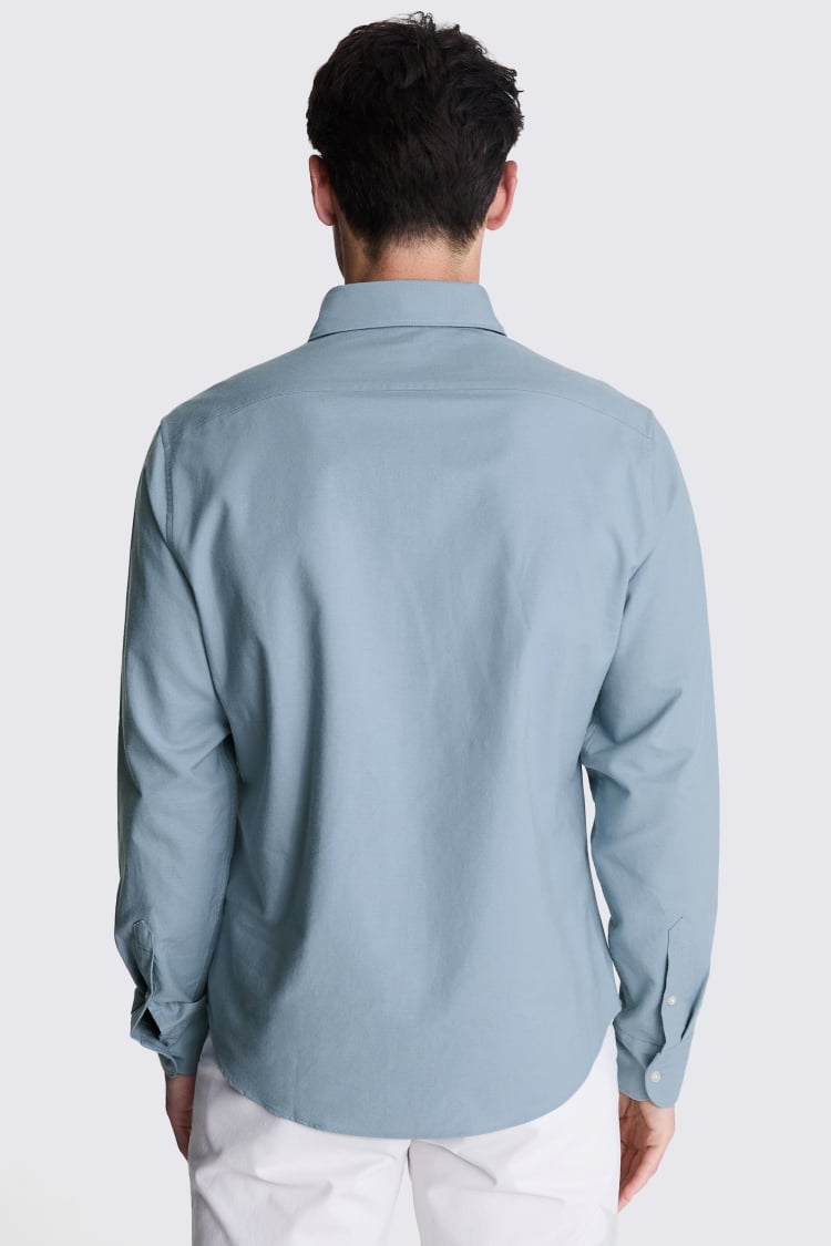 Teal Washed Oxford Shirt | Buy Online at Moss