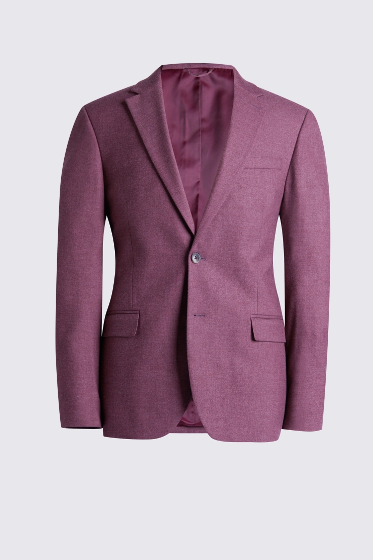 Slim Fit Mulberry Flannel Suit