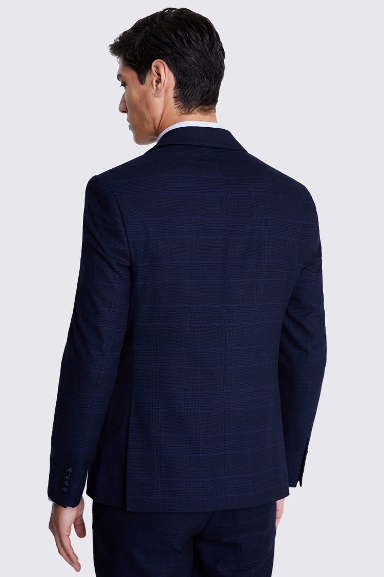 Slim Fit Ink Check Suit