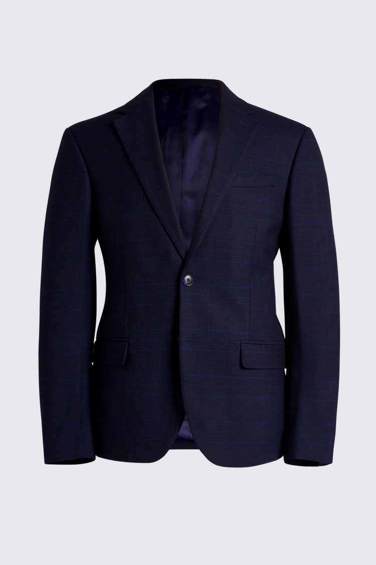 Slim Fit Ink Check Suit