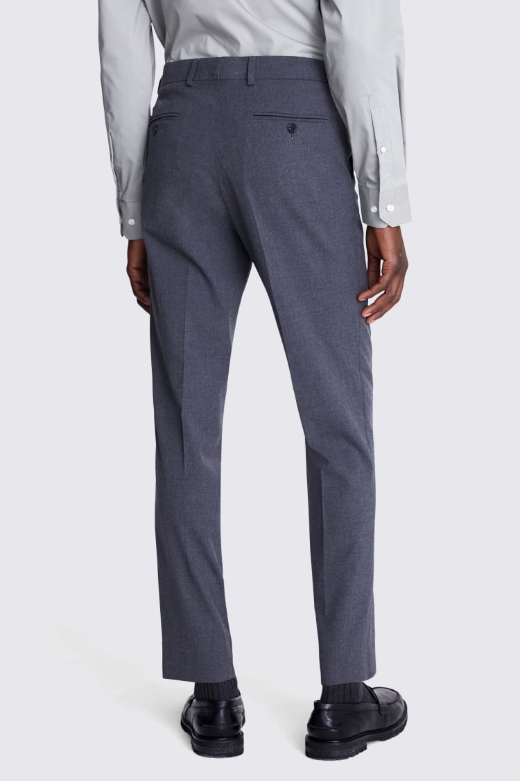 Tailored Fit Grey Trousers | Buy Online at Moss