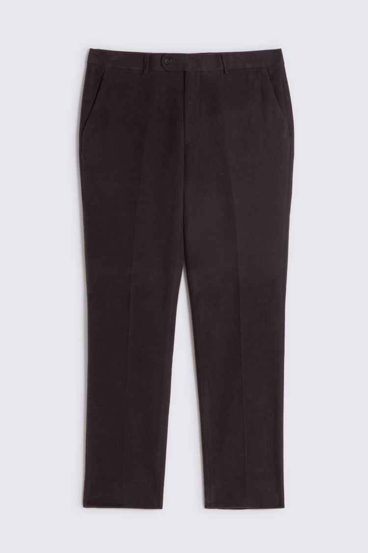 Tailored Fit Brown Moleskin Pants