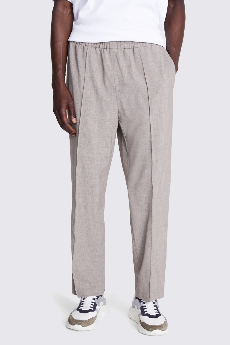 Martin Trousers - Mottled Grey - Wool - Sézane