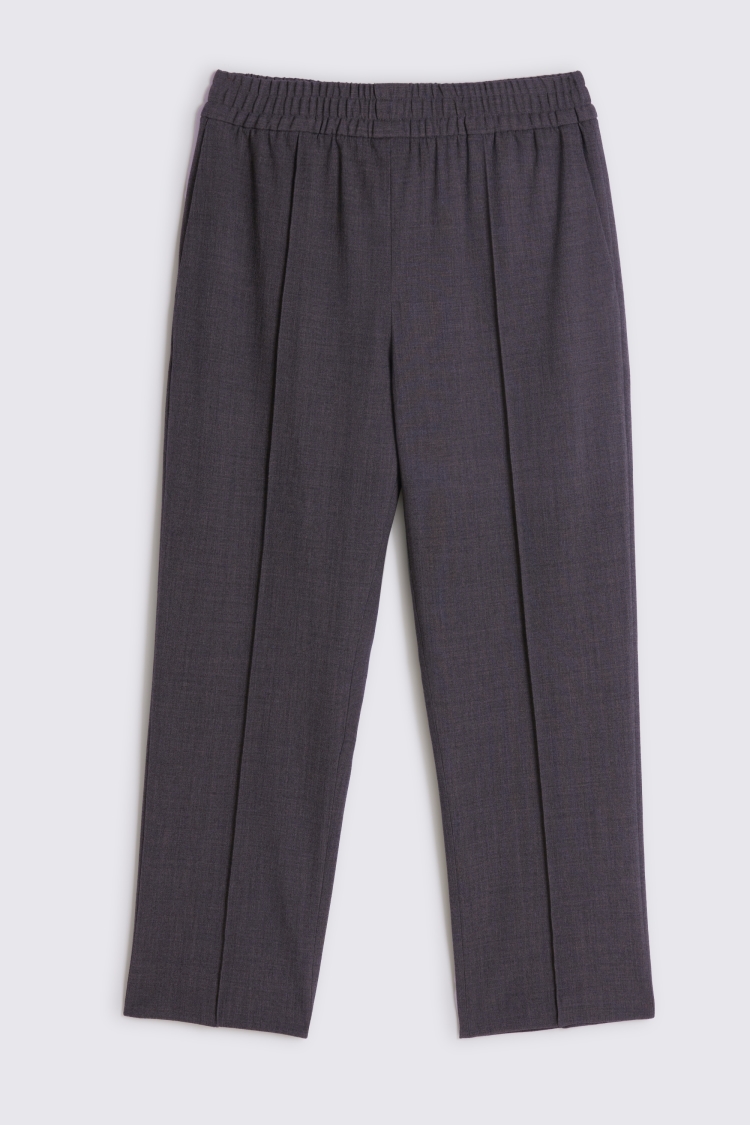 Charcoal Relaxed Wide Leg Trousers