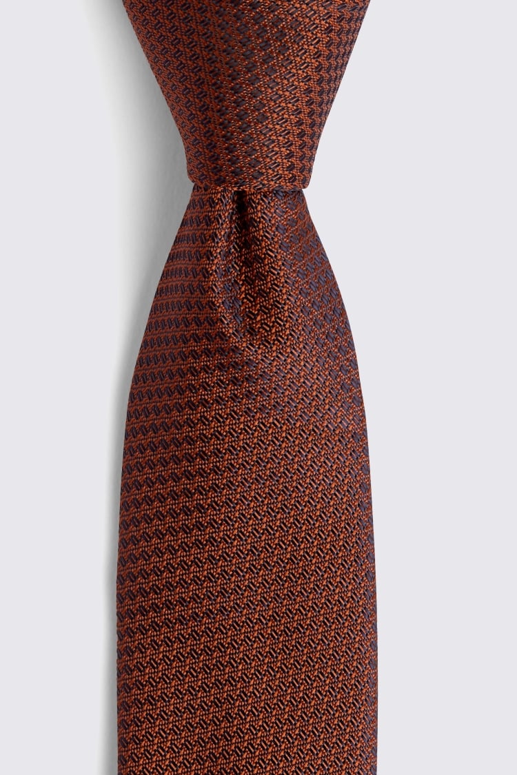 Rust Textured Tie