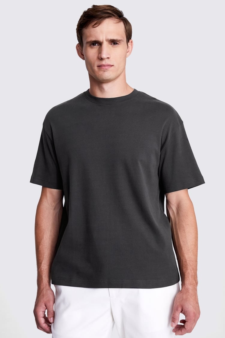 Charcoal Heavy Weight Crew-Neck T-Shirt