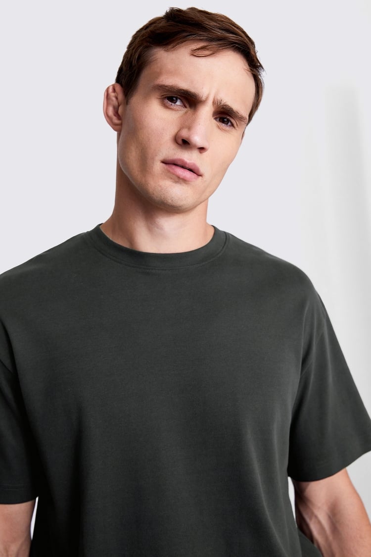 Charcoal Heavy Weight Crew-Neck T-Shirt