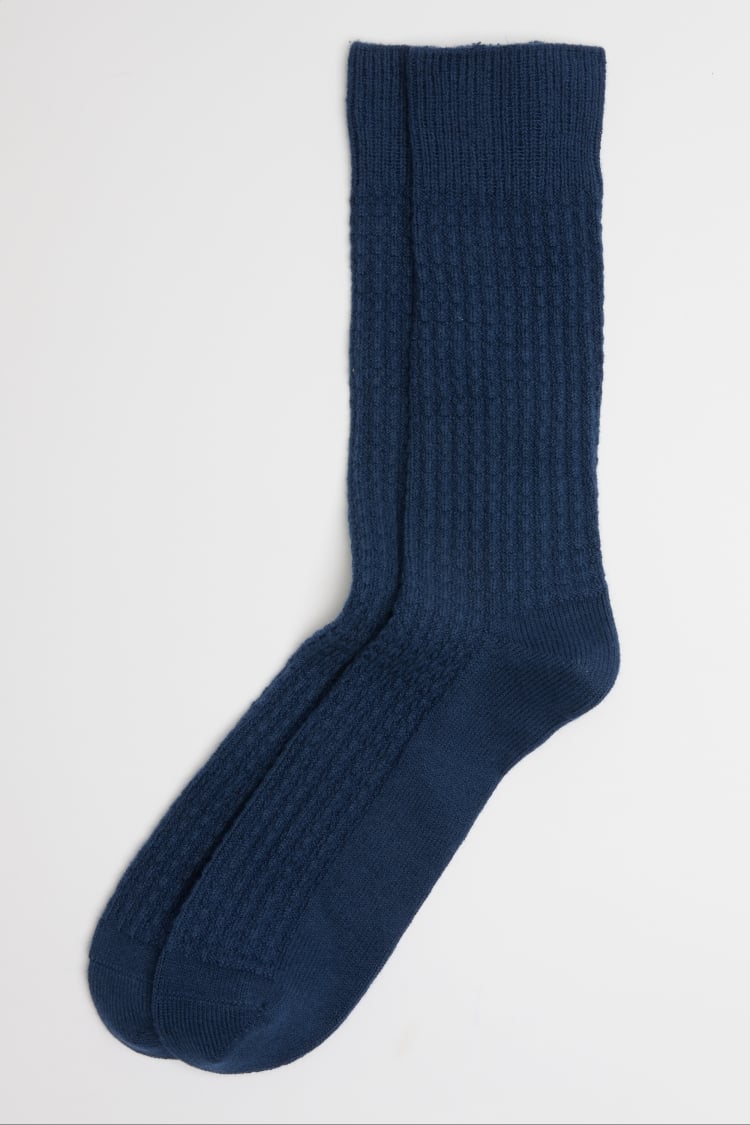 Indigo Cashmere Blend Socks