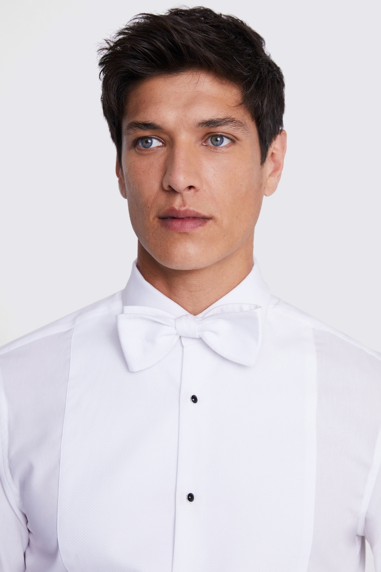 White Marcella Self-Tie Bow Tie