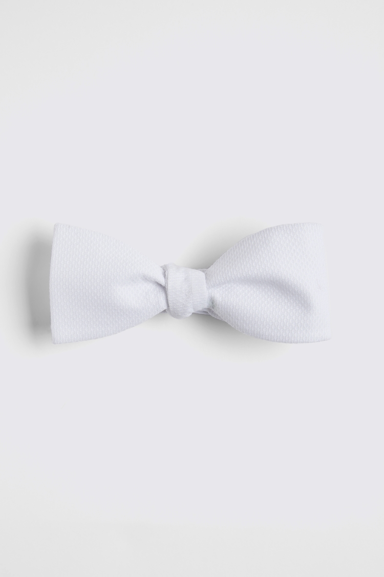 White Marcella Self-Tie Bow Tie