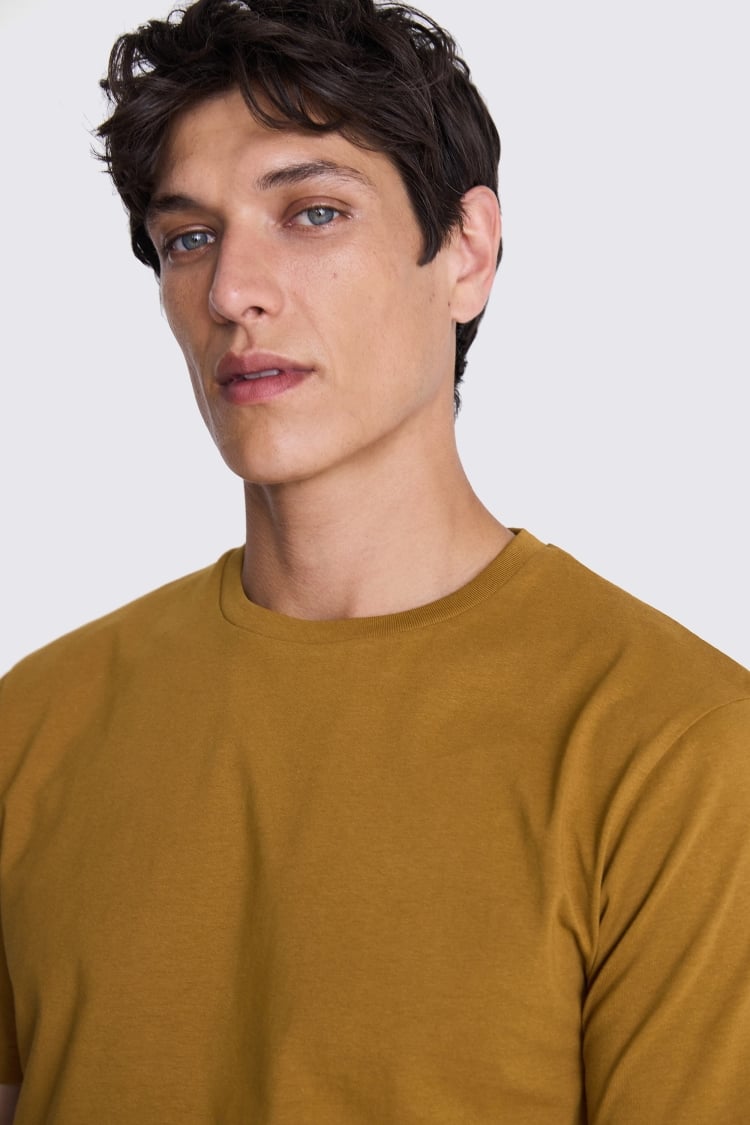 Gold Crew-Neck T-Shirt