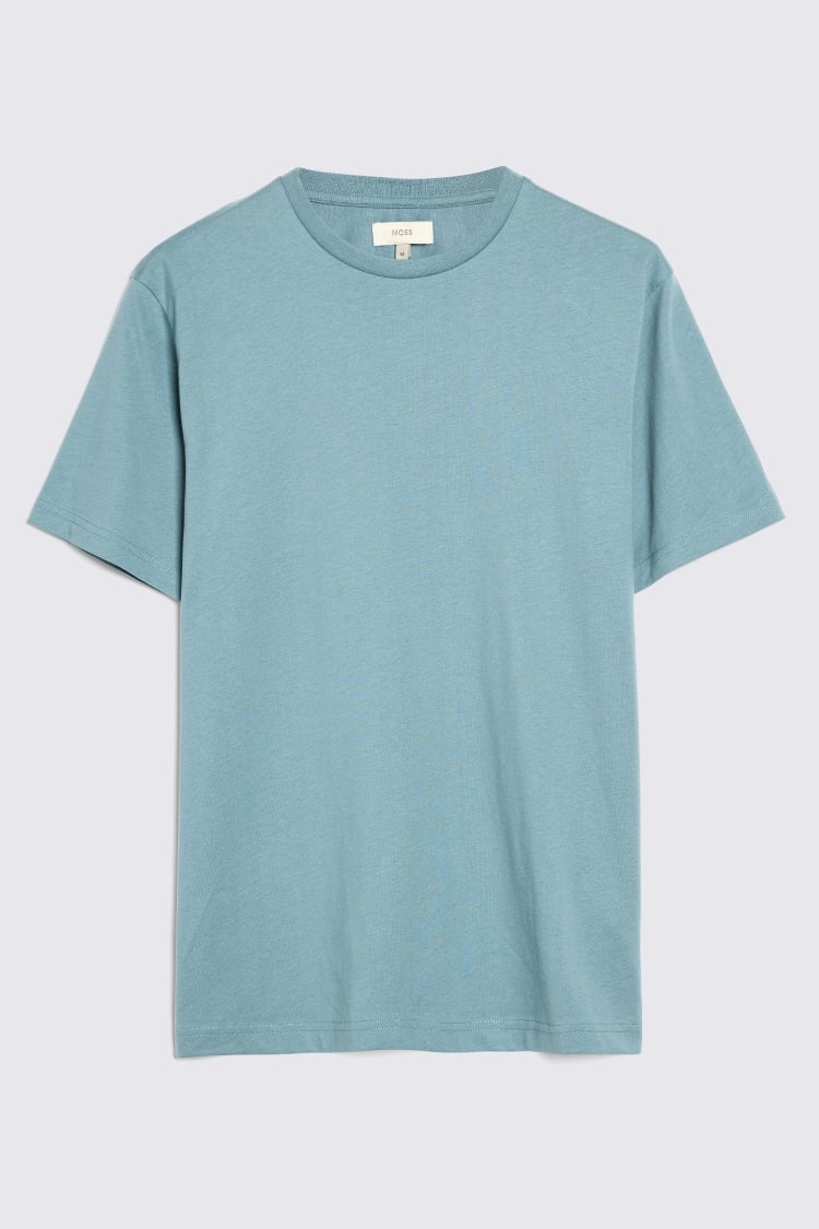 Light Teal Crew-Neck T-Shirt