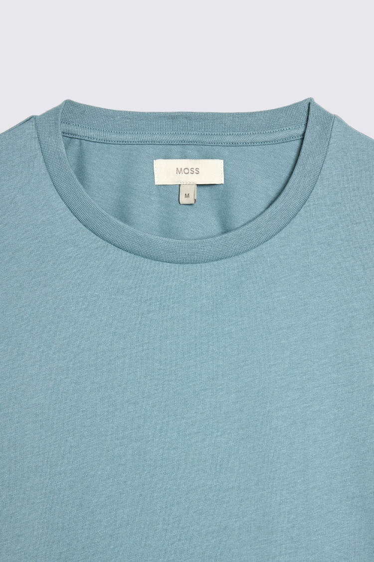 Light Teal Crew-Neck T-Shirt