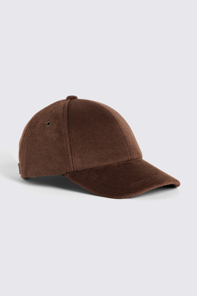 Chestnut Brushed Wool Baseball Cap