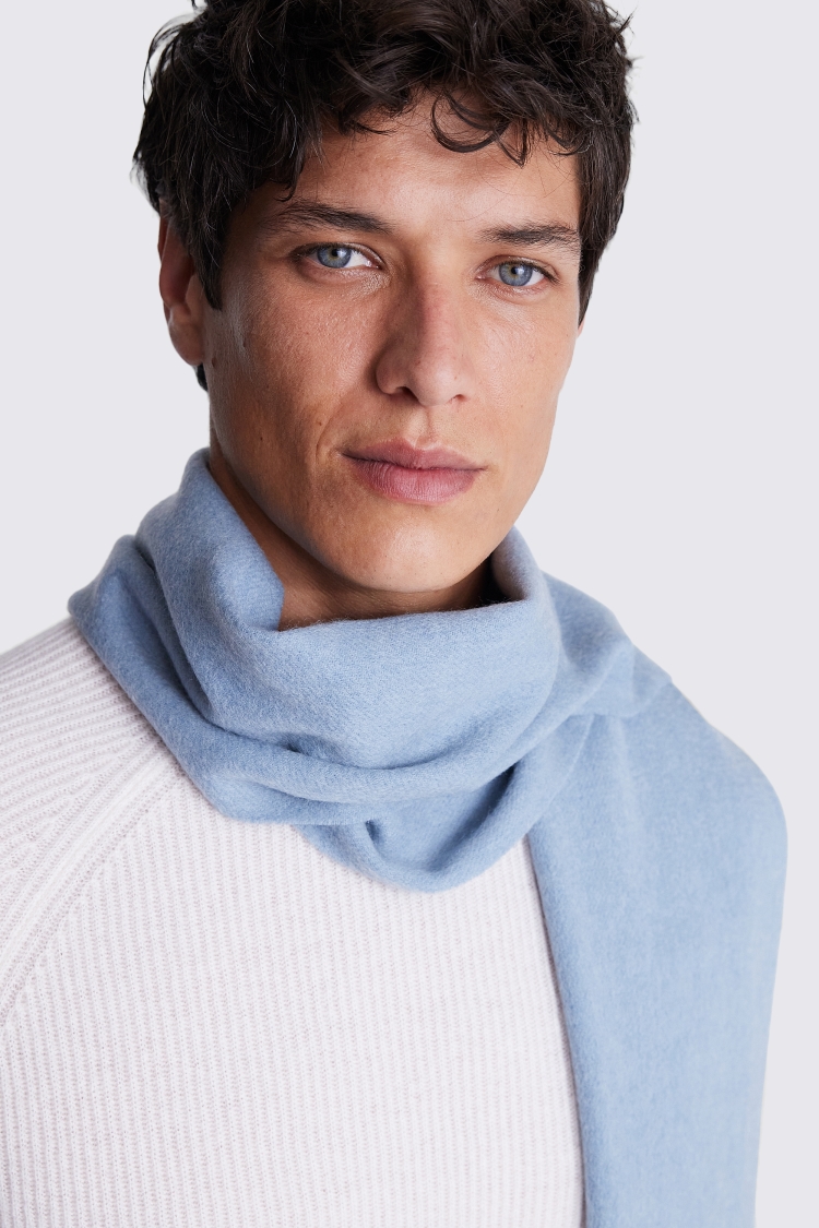 Airforce Blue Cashmere Blend Scarf