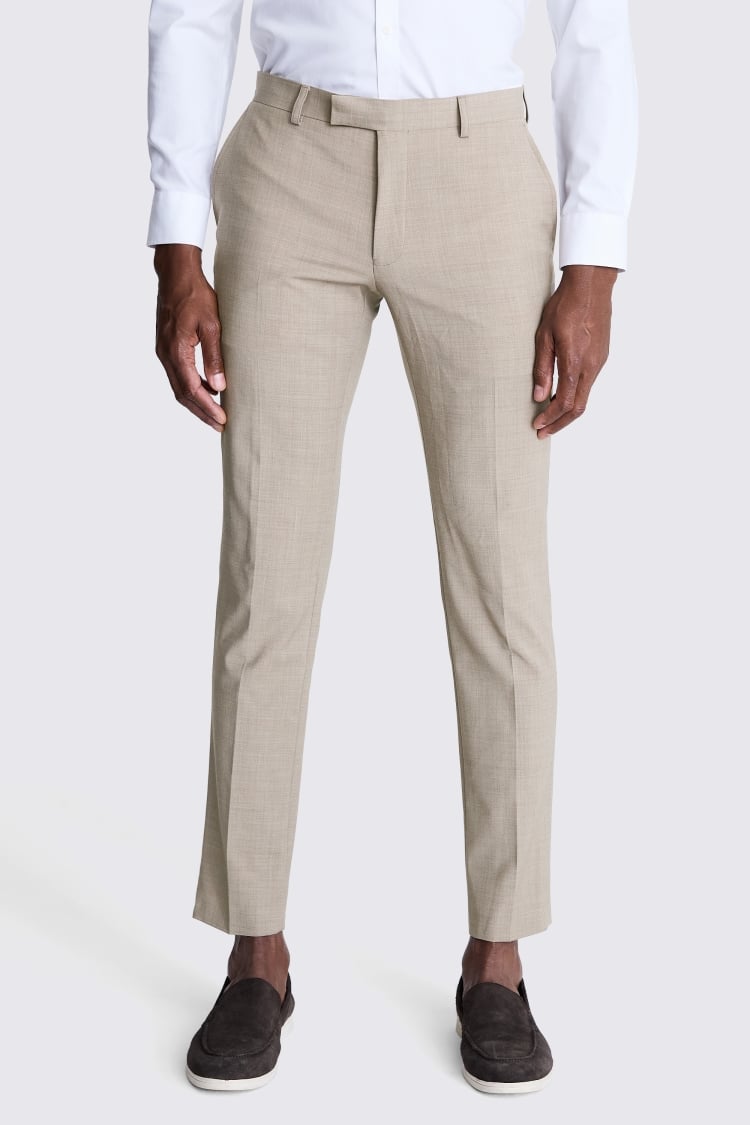 DKNY Slim Fit Taupe Suit