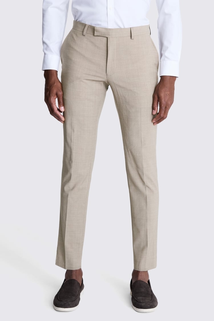 DKNY Slim Fit Taupe Pants