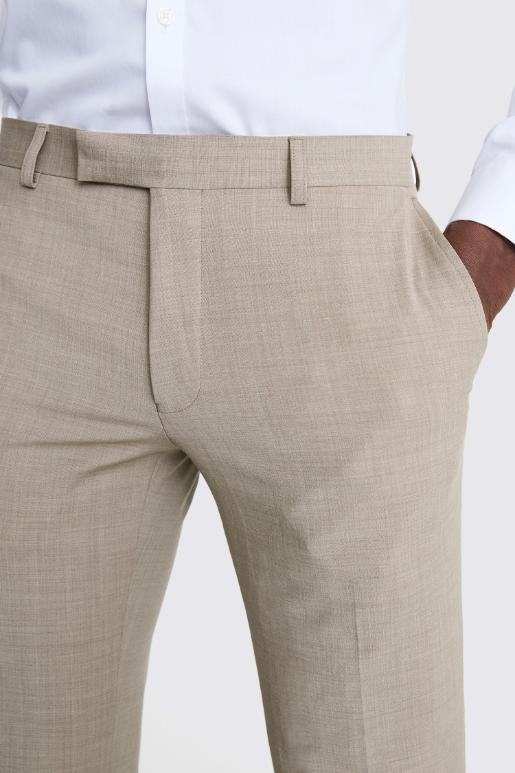 DKNY Slim Fit Taupe Pants