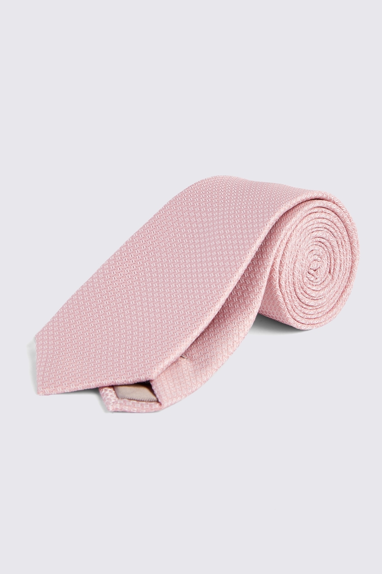 Dusty Pink Textured Tie