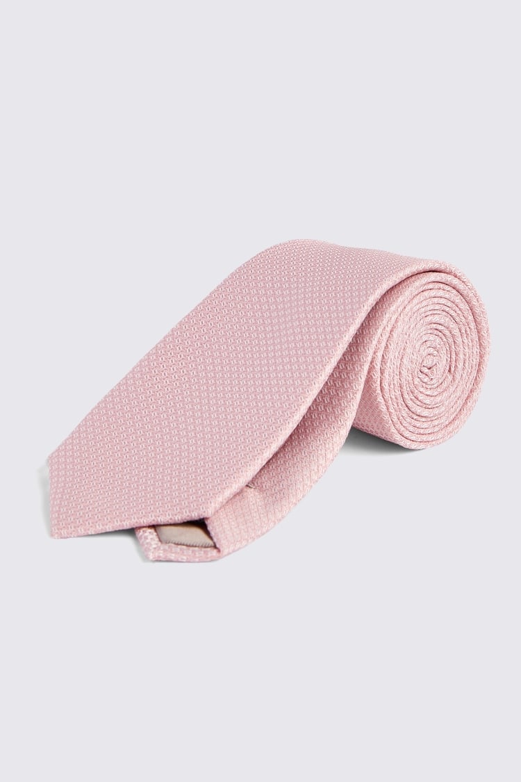 Dusty Pink Textured Tie