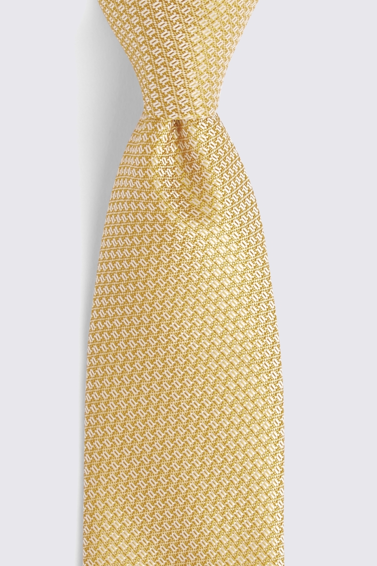 Ochre Textured Tie