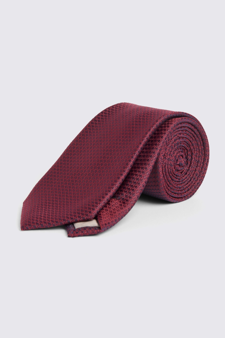 Berry Textured Tie