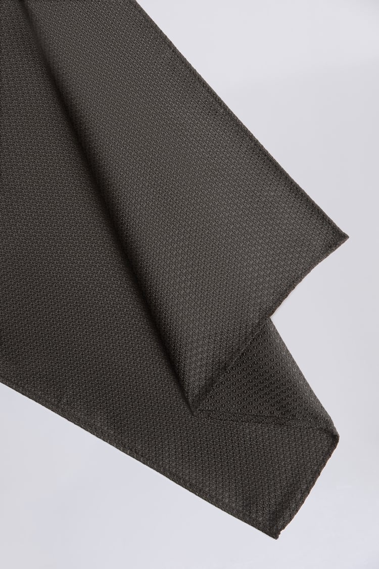 Black Textured Pocket Square