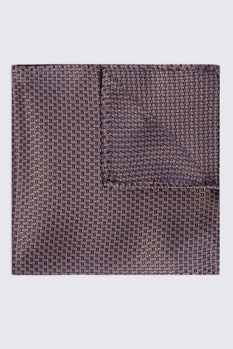 Rose Textured Pocket Square