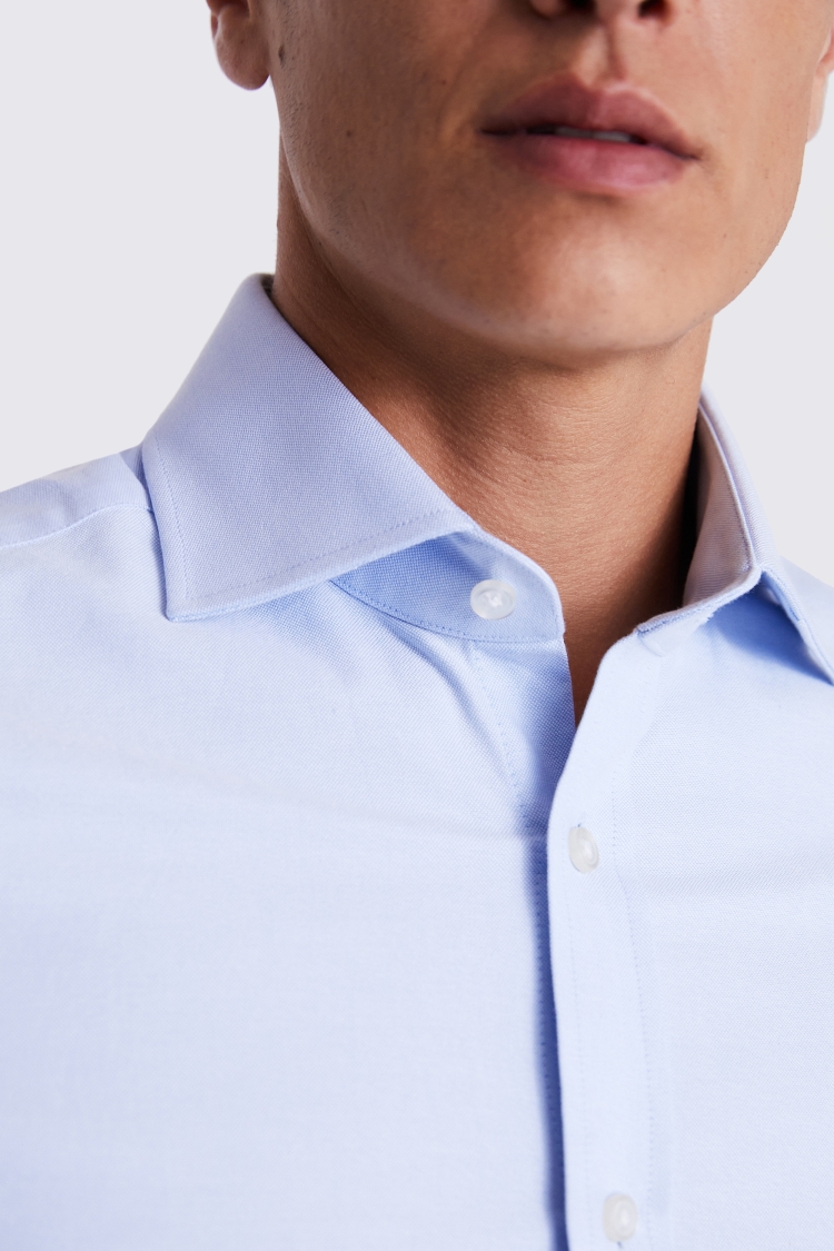 Tailored Fit Sky Oxford Shirt