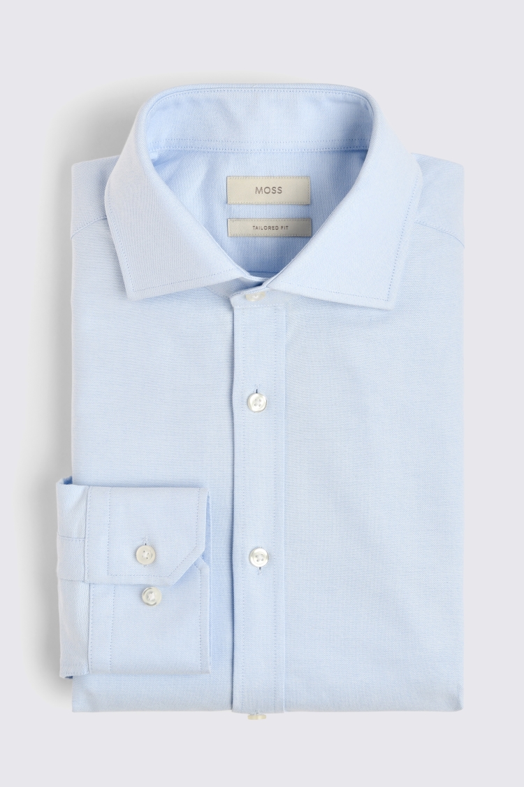 Tailored Fit Sky Oxford Shirt