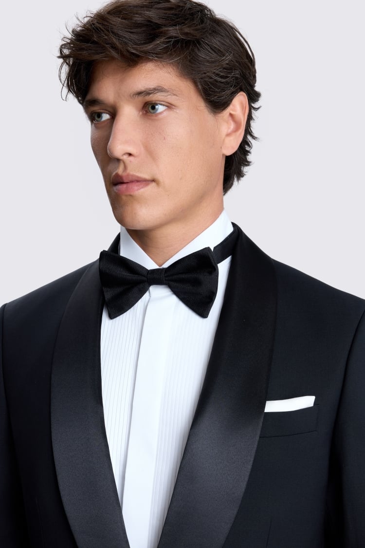 Regular Fit Black Shawl Lapel Performance Tuxedo Suit