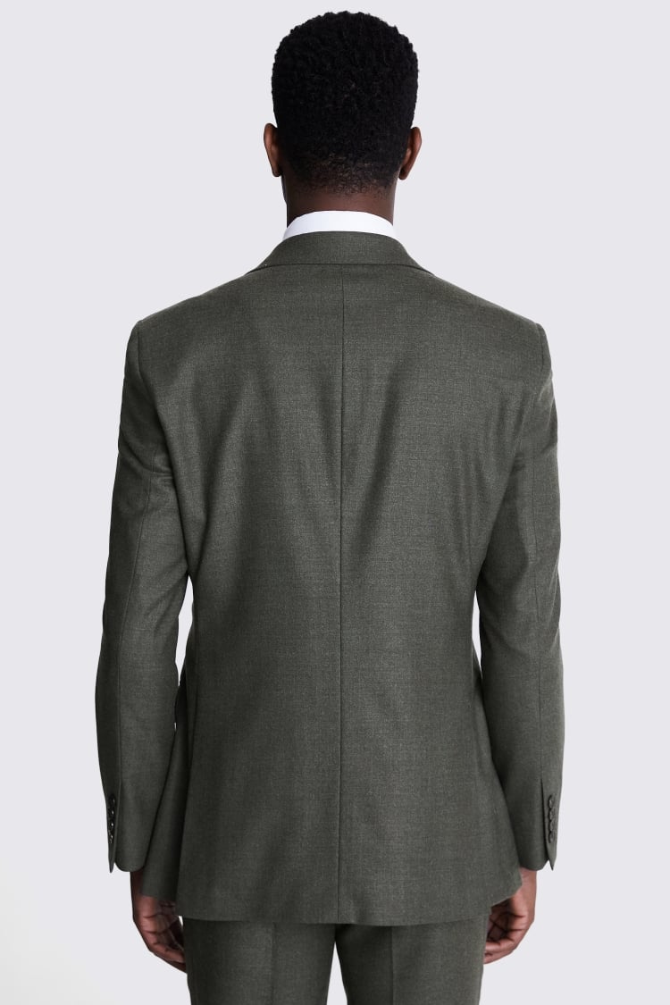 Tailored Fit Army Green Performance Suit