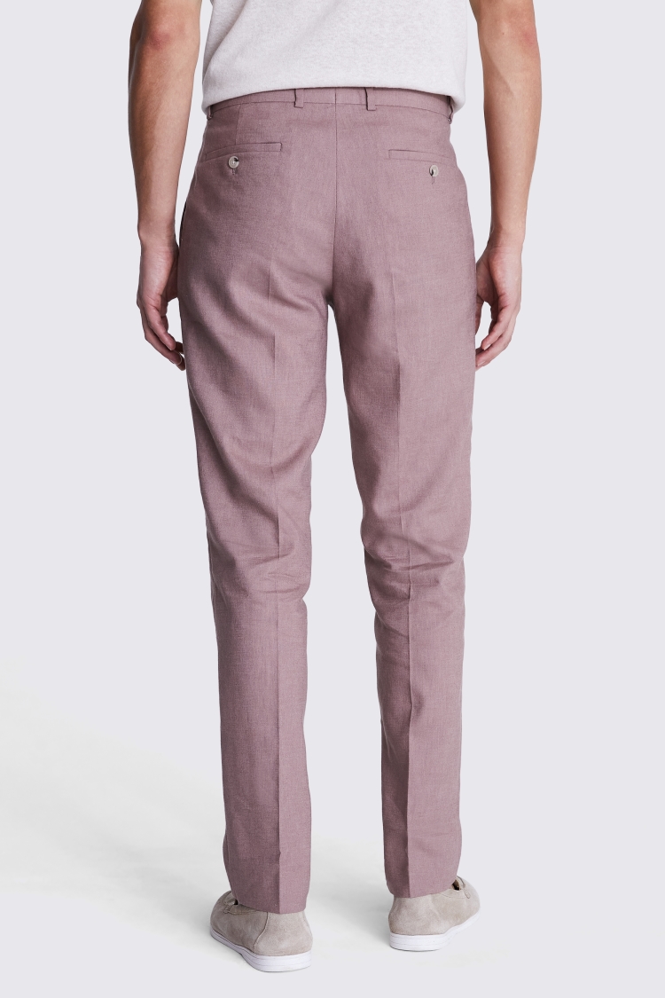 Tailored Fit Dusty Pink Matte Pants