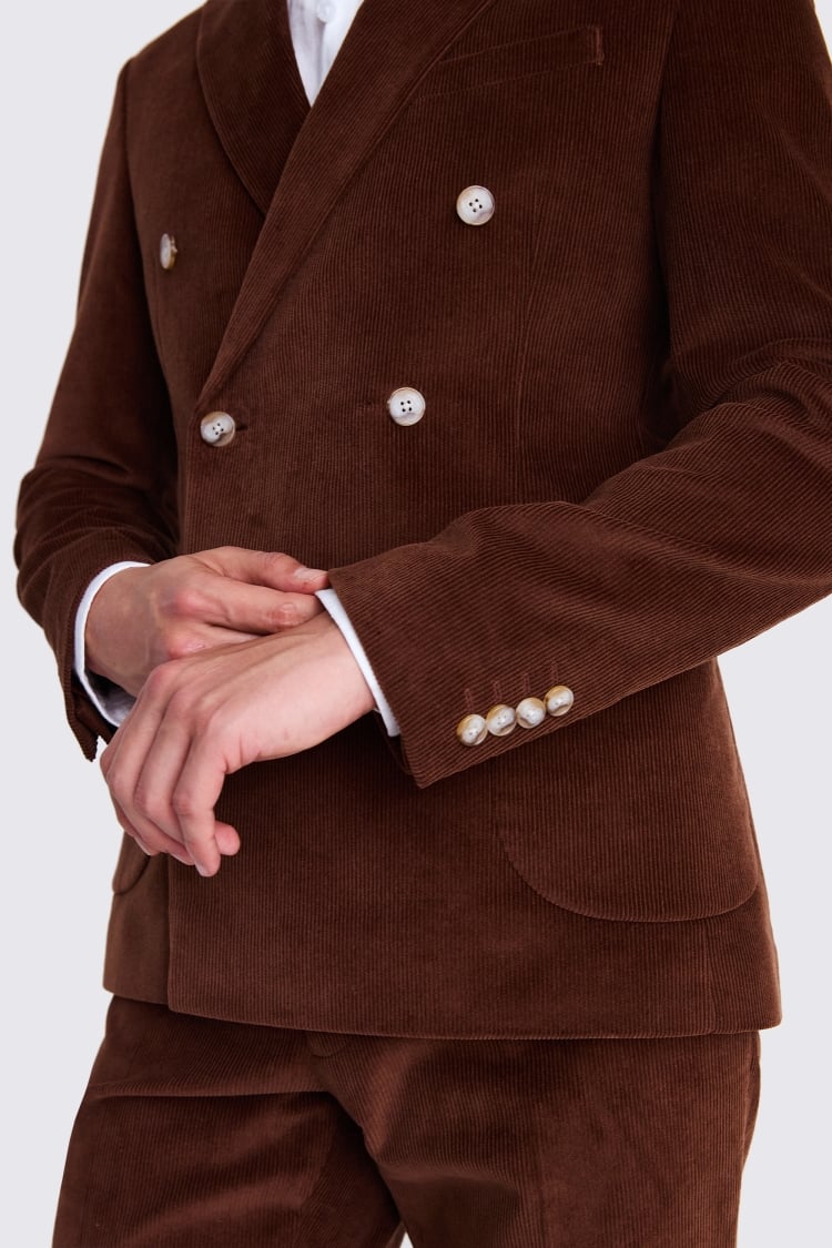 Slim Fit Copper Corduroy Suit