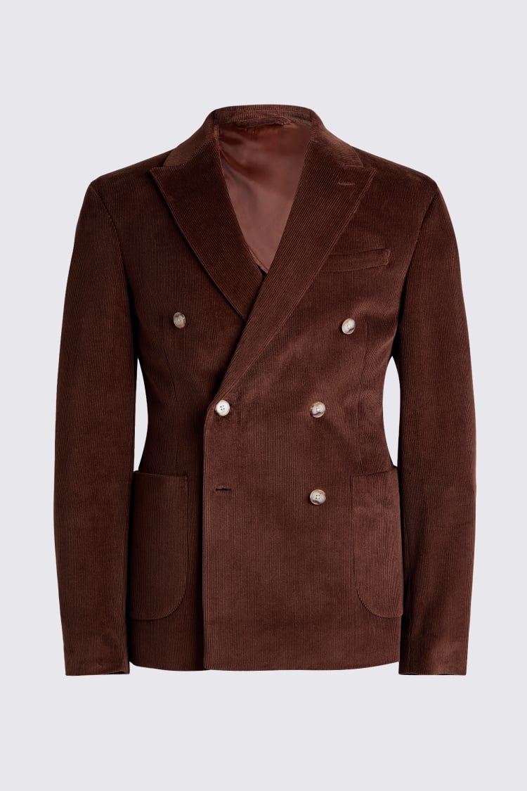 Slim Fit Copper Corduroy Suit