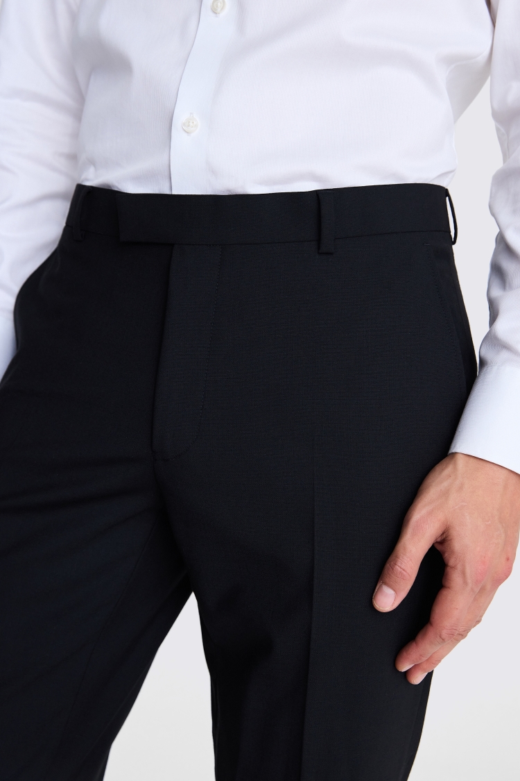 DKNY Slim Fit Black Trousers