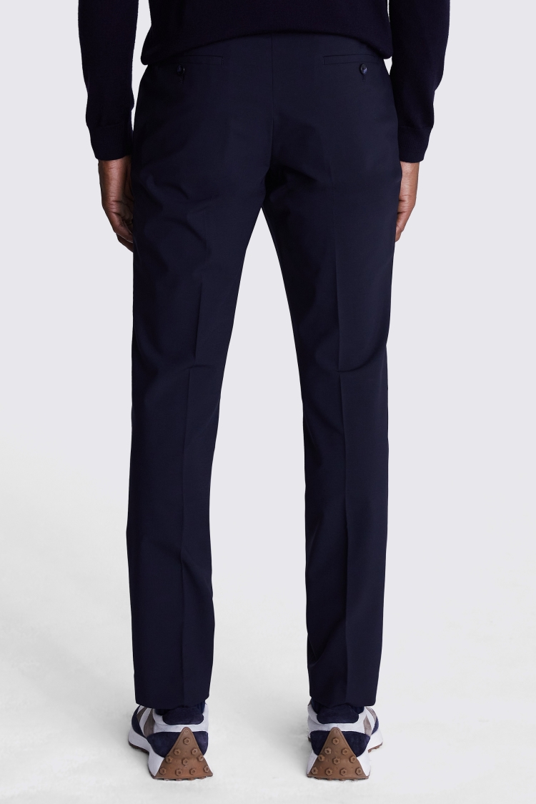 DKNY Slim Fit Navy Trousers