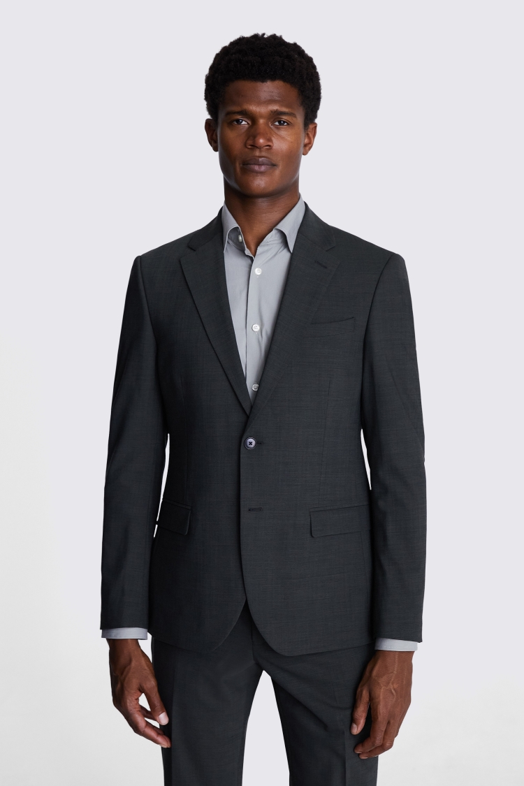 DKNY Slim Fit Khaki Suit