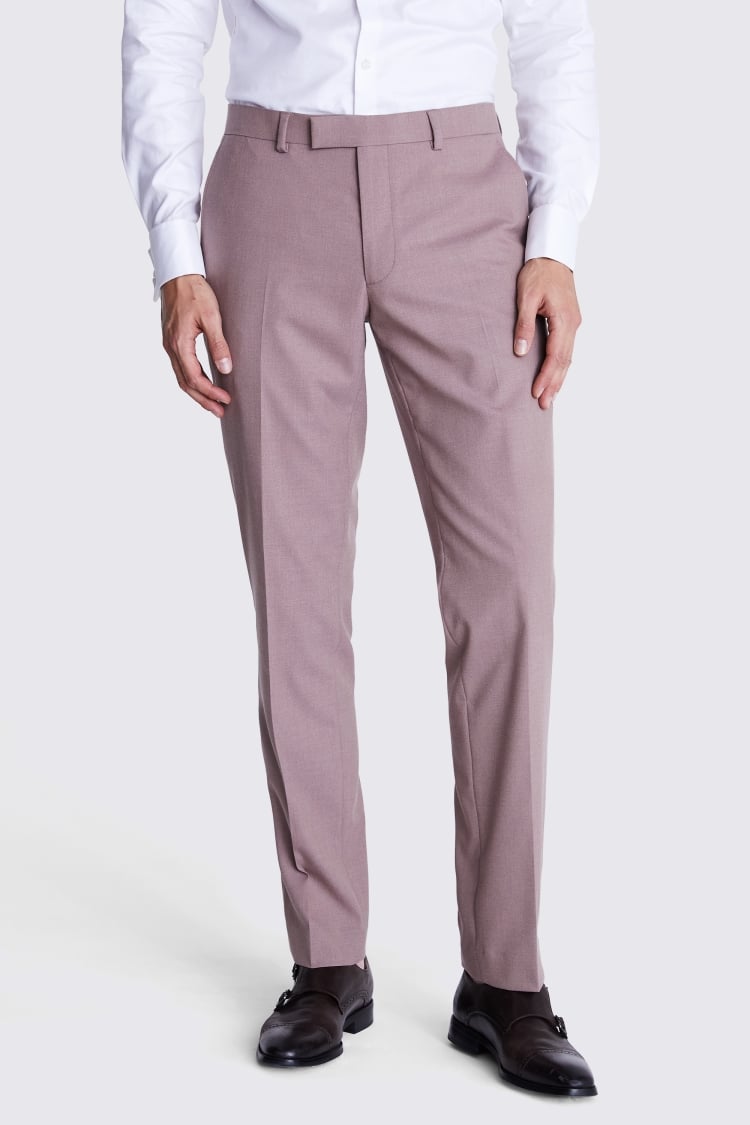 Slim Fit Dusty Pink Flannel Suit