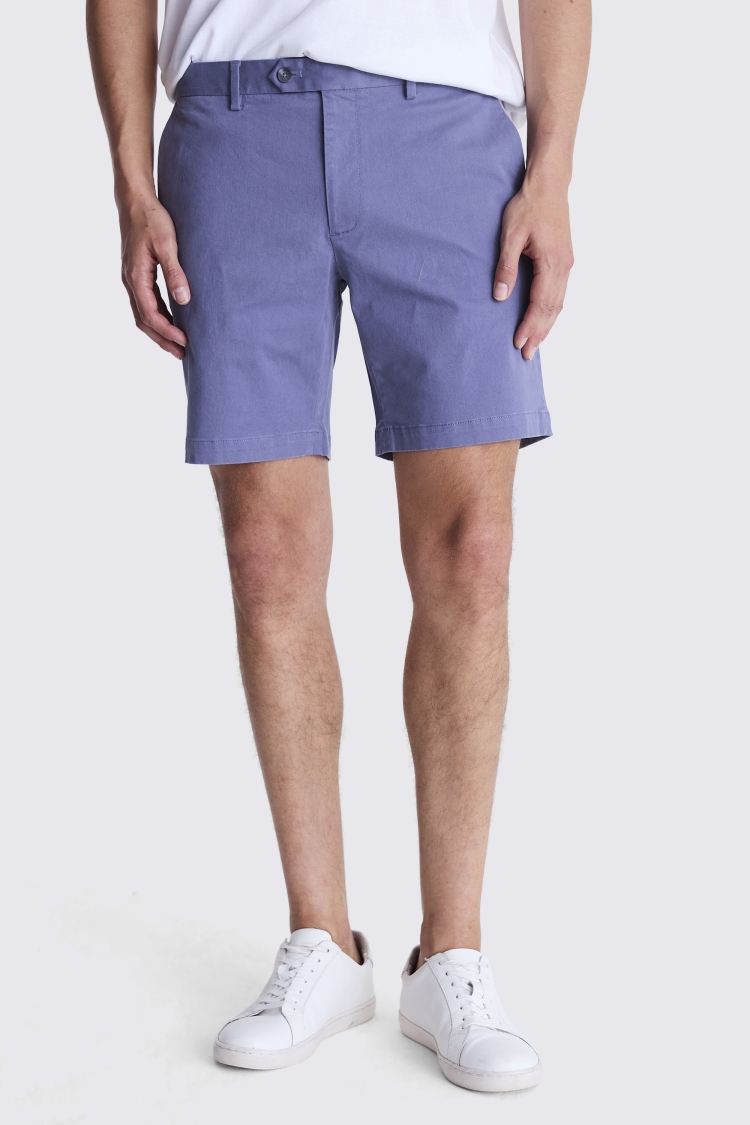 Slim Fit Blue Chino Shorts