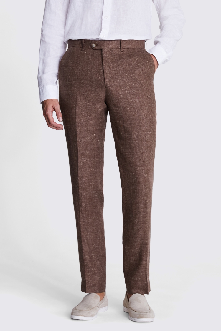 Tailored Fit Copper Linen Suit