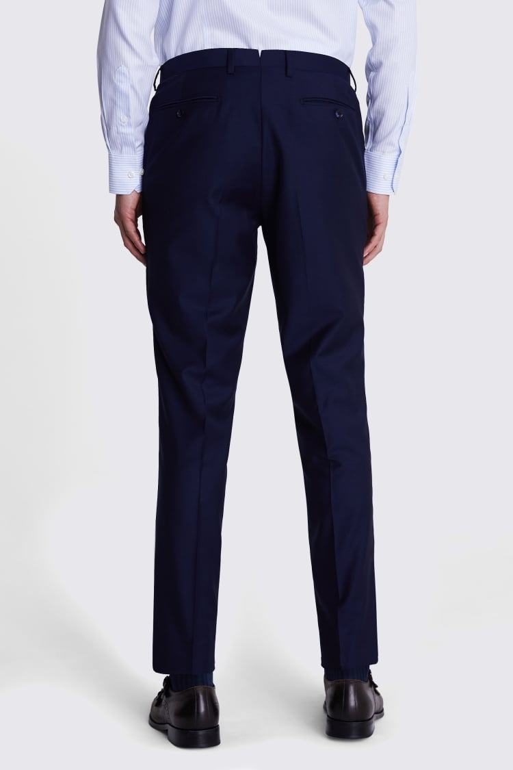 Italian Tailored Fit Navy Trousers