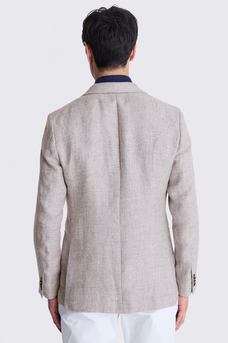 Italian Tailored Fit Taupe Jacket