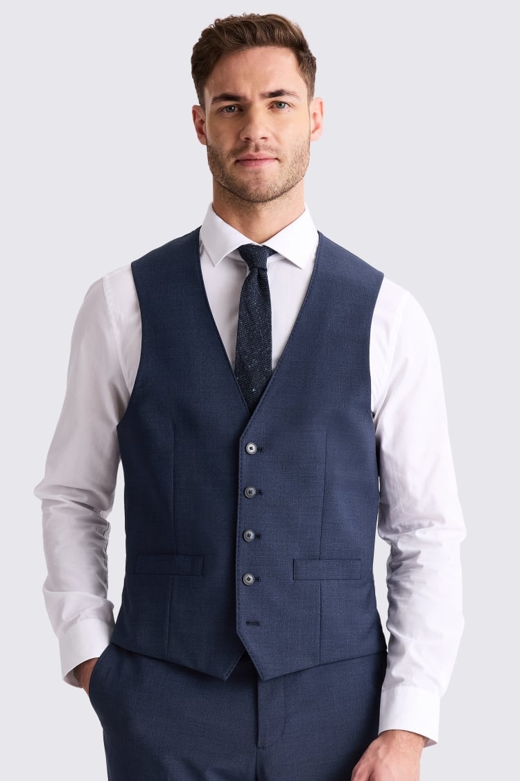 Tailored Fit Blue Performance Suit