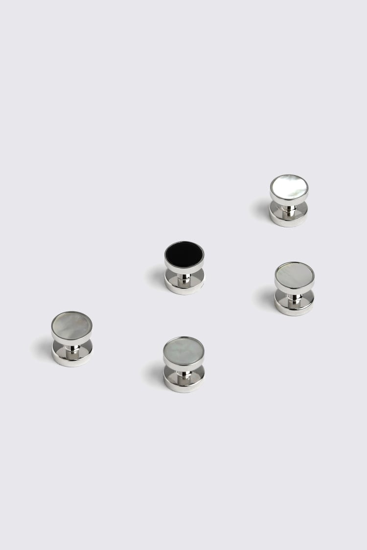 Turnbull & Asser Reversible Sterling Silver Dress Studs