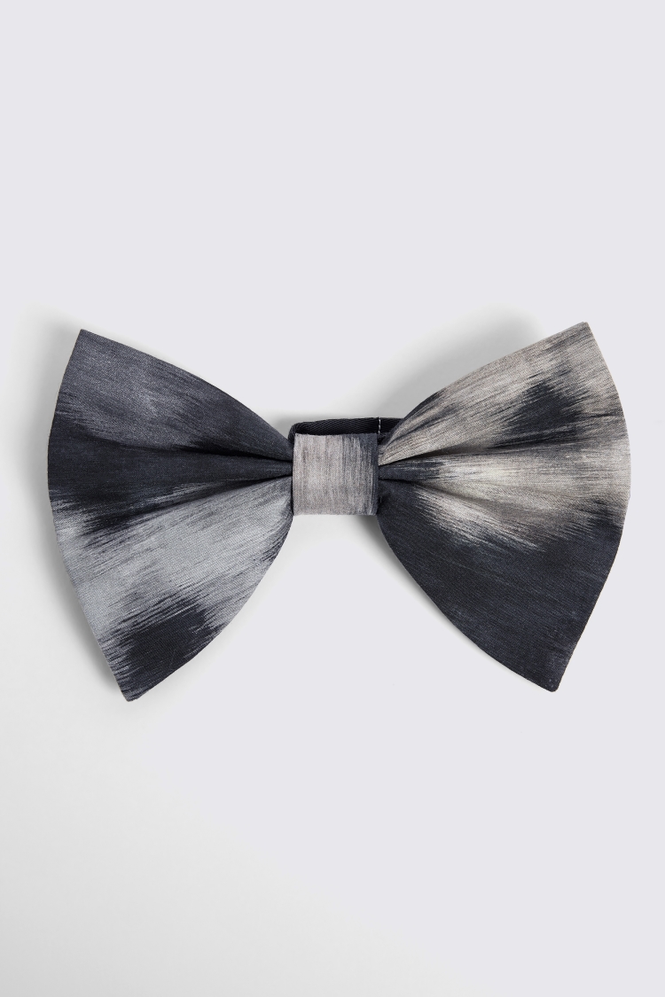 Midnight Macro Floral Oversized Bow Tie Made with Liberty Fabric
