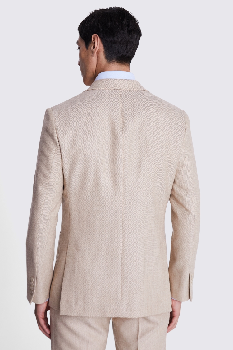Tailored Fit Camel Twill Suit