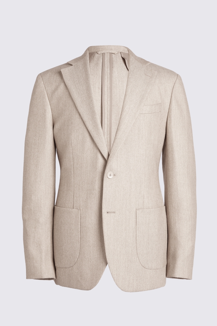 Tailored Fit Camel Twill Suit