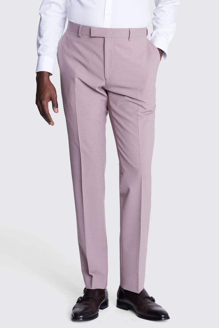 DKNY Slim Fit Dusty Pink Trousers